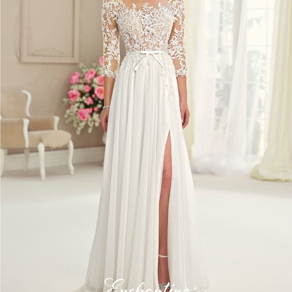 Mon Cheri Dresses & Skirts - Size 4 ALTERED Wedding Dress Enchanting by Mon Cheri